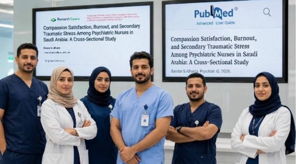 ٨٧.٧٪ من ممرضي الصحة النفسية يواجهون ضغطًا نفسيًا مرتفعًا بسبب معاناة المرضى.